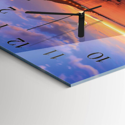 Wanduhr aus glas Sea Island