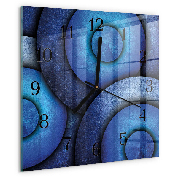 Wanduhr aus glas Die Kunst der Kreise