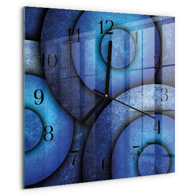 Wanduhr aus glas Die Kunst der Kreise