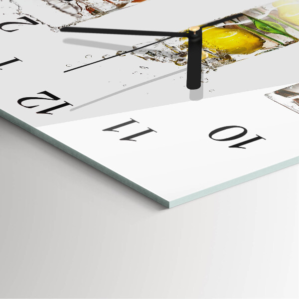 Wanduhr aus glas Obstgläser
