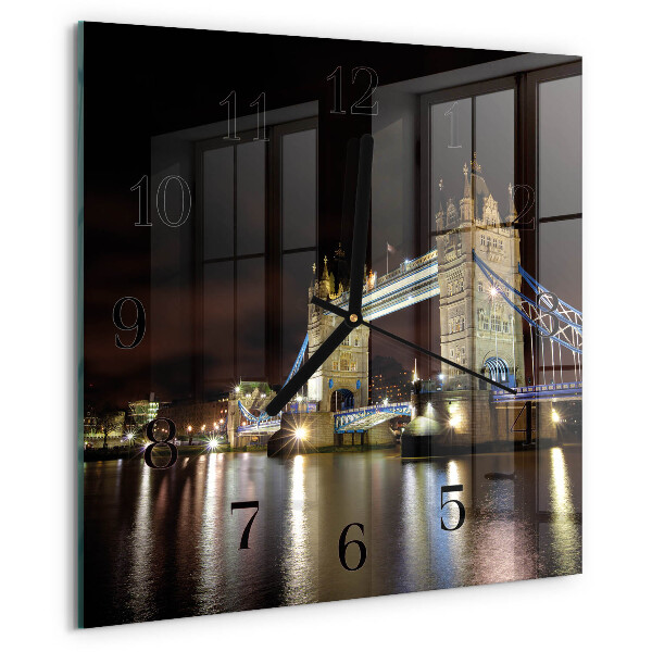 Wanduhr aus glas London Bridge