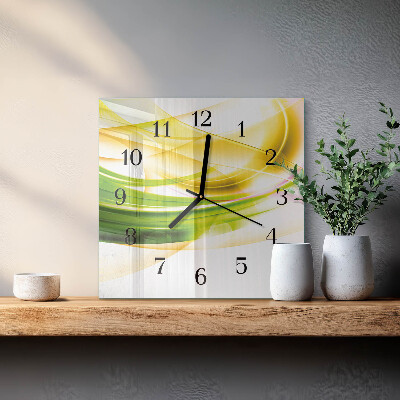 Wanduhr aus glas Abstraktion