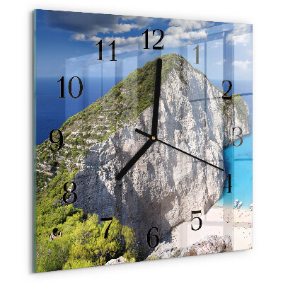 Wanduhr aus glas Cliff