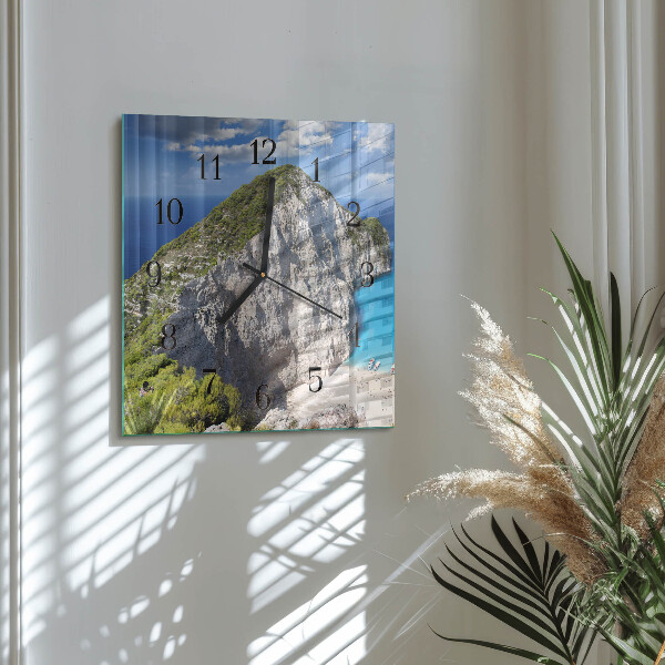 Wanduhr aus glas Cliff
