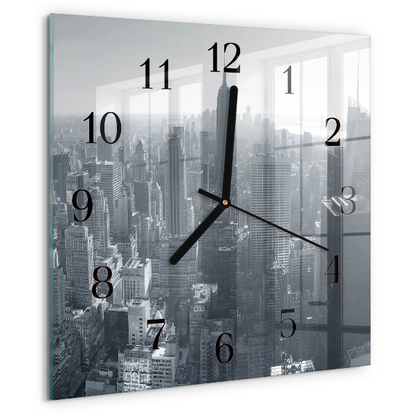 Wanduhr aus glas Horizont