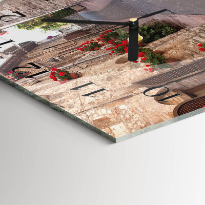 Wanduhr aus glas Avenue
