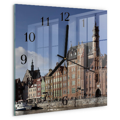 Wanduhr aus glas Danzig