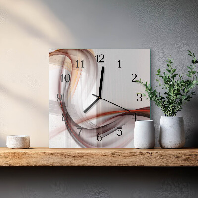 Wanduhr aus glas Abstraktion