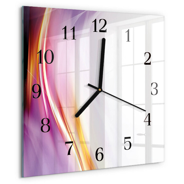 Wanduhr aus glas Abstraktion