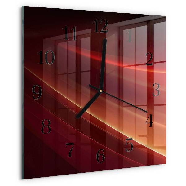 Wanduhr aus glas Abstraktion