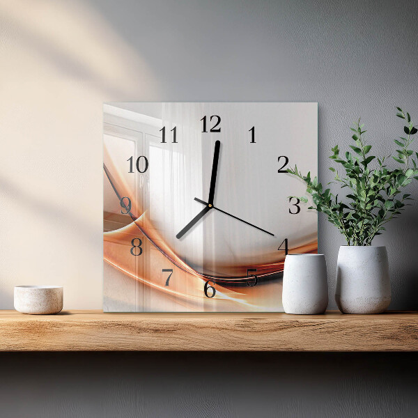 Wanduhr aus glas Abstraktion