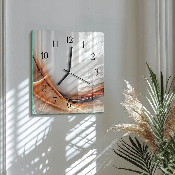 Wanduhr aus glas Abstraktion
