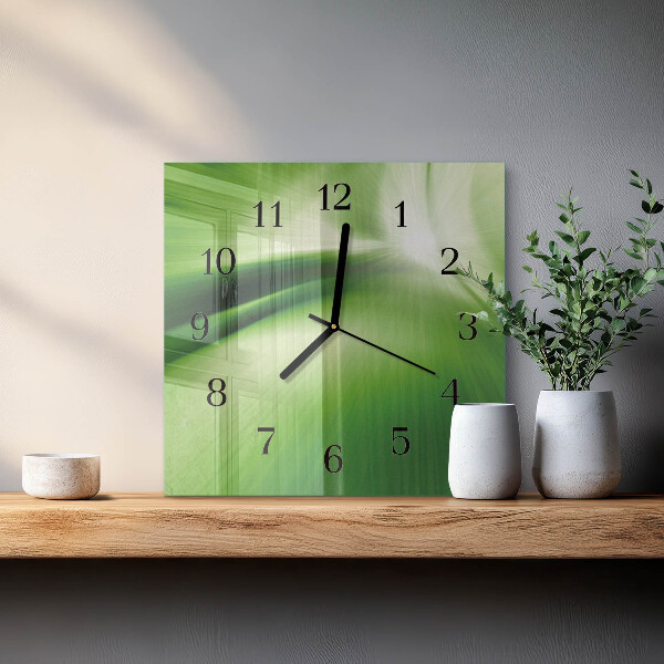 Wanduhr aus glas Abstraktion