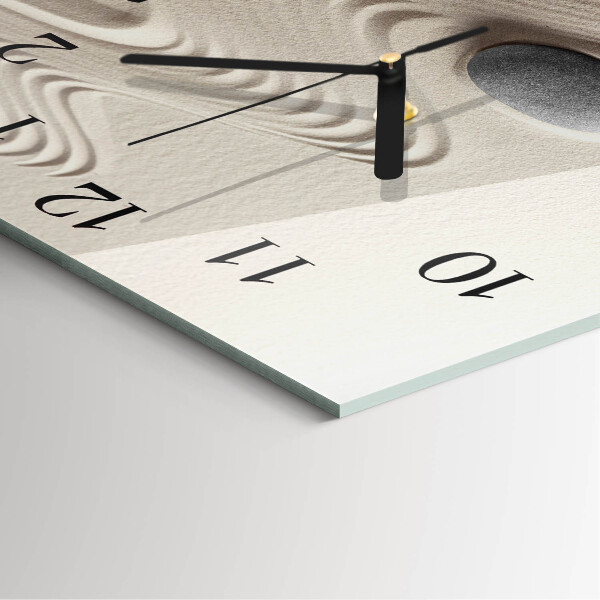 Wanduhr aus glas Steinsand