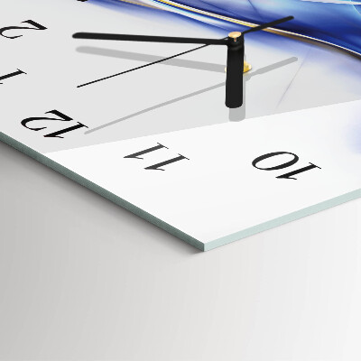 Wanduhr aus glas Abstrakte Linien