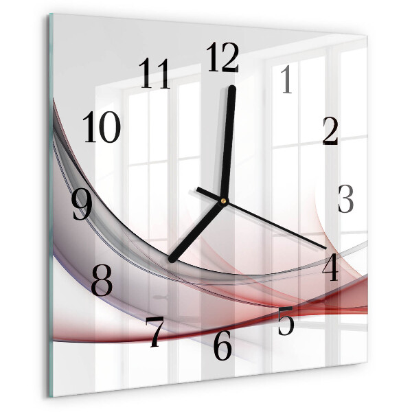 Wanduhr aus glas Abstraktion