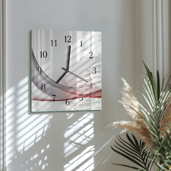 Wanduhr aus glas Abstraktion