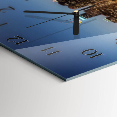 Wanduhr aus glas Horizont