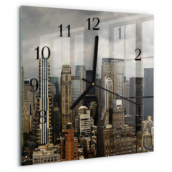 Wanduhr aus glas Horizont