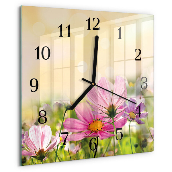 Wanduhr aus glas Kosmeen