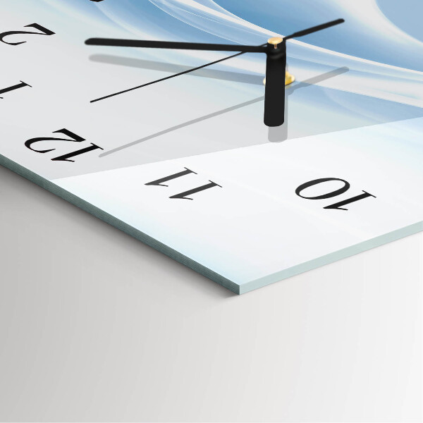 Wanduhr aus glas Abstrakte Linien