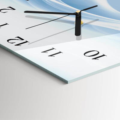 Wanduhr aus glas Abstrakte Linien