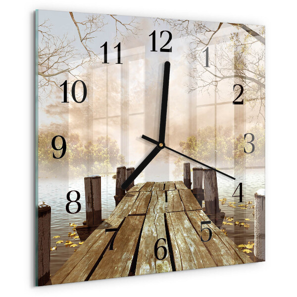 Wanduhr aus glas Netzwerk