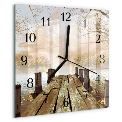 Wanduhr aus glas Netzwerk