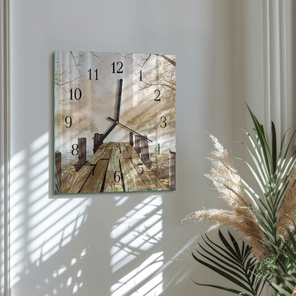 Wanduhr aus glas Netzwerk