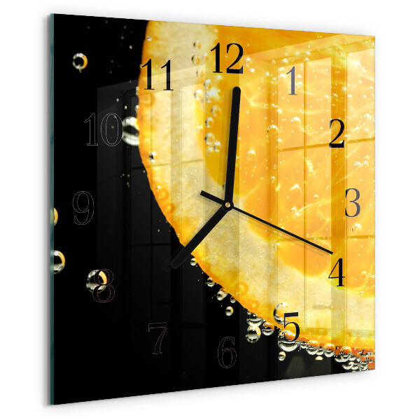 Wanduhr aus glas Zitronensäure