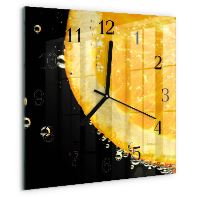 Wanduhr aus glas Zitronensäure