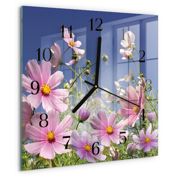 Wanduhr aus glas Kosmeen