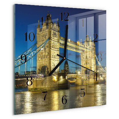 Wanduhr aus glas London Bridge