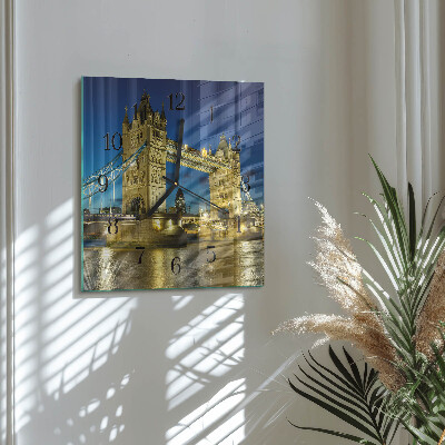 Wanduhr aus glas London Bridge