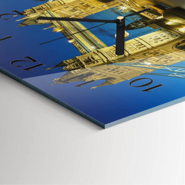 Wanduhr aus glas London Bridge