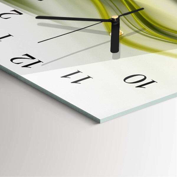 Wanduhr aus glas Abstrakte Linien