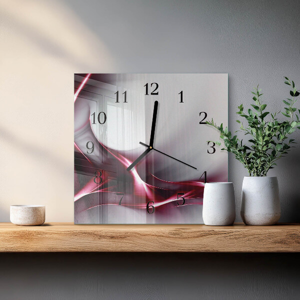 Wanduhr aus glas Abstraktion