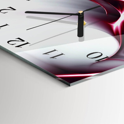 Wanduhr aus glas Abstraktion