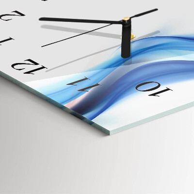 Wanduhr aus glas Abstrakter Rauch