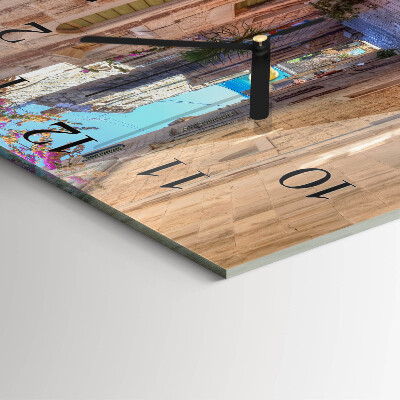 Wanduhr aus glas Avenue
