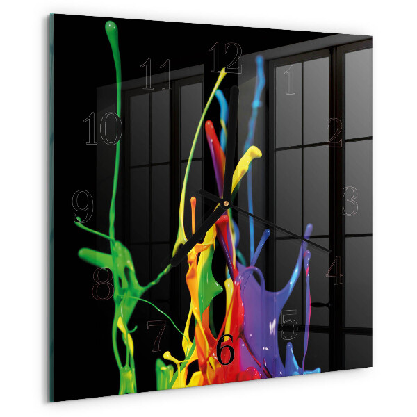 Wanduhr aus glas Farbe