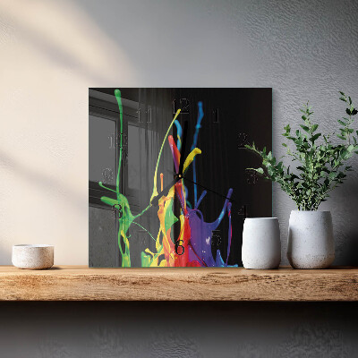 Wanduhr aus glas Farbe