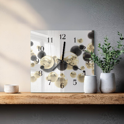 Wanduhr aus glas Abstraktion