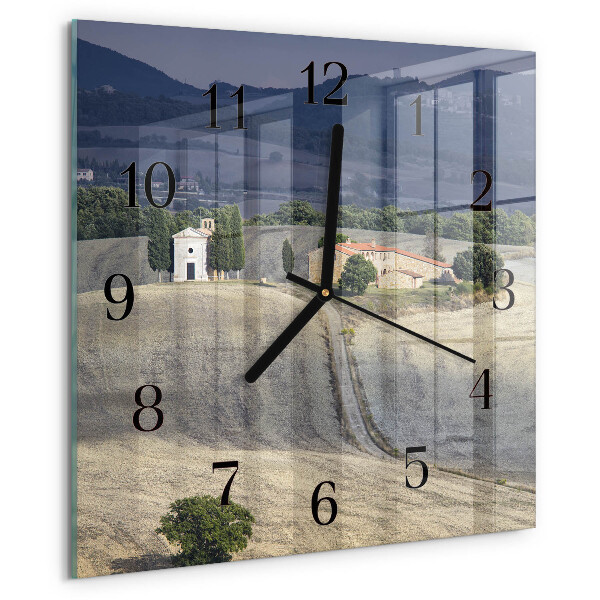 Wanduhr aus glas Landschaft