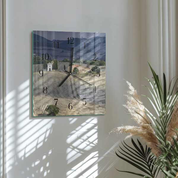Wanduhr aus glas Landschaft
