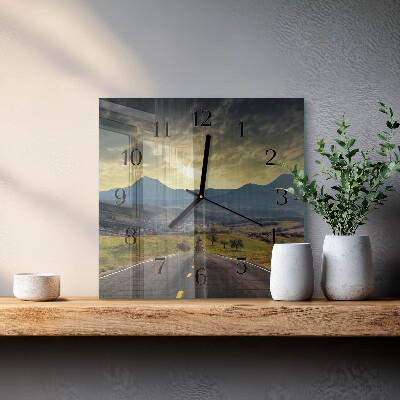Wanduhr aus glas Pfadgebirge
