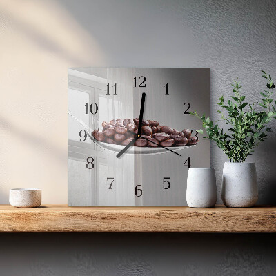 Wanduhr aus glas Ein Löffel Kaffee