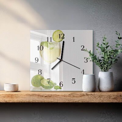 Wanduhr aus glas Kalziumkarbonat