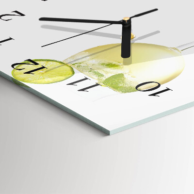 Wanduhr aus glas Kalziumkarbonat