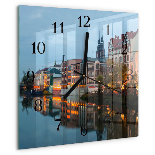 Wanduhr aus glas Altstadt